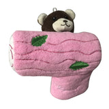 Maxbell Novelty Plush Bear Golf Headcover Golf Putter Head Covers Creative Pink