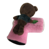 Maxbell Novelty Plush Bear Golf Headcover Golf Putter Head Covers Creative Pink