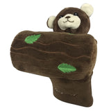 Maxbell Novelty Plush Bear Golf Headcover Golf Putter Head Covers Creative Brown