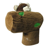 Maxbell Novelty Plush Bear Golf Headcover Golf Putter Head Covers Creative Brown