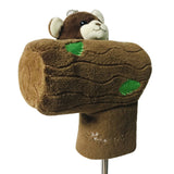 Maxbell Novelty Plush Bear Golf Headcover Golf Putter Head Covers Creative Brown