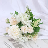 7 Branches Artificial Flowers Wedding Party Home Shop Decor champagne