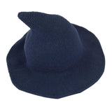 Maxbell Halloween Witch Hat Modern Knitting Cap Party Outfit Accessories Navy