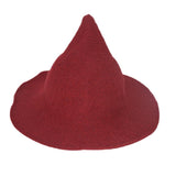 Maxbell Halloween Witch Hat Modern Knitting Cap Party Outfit Accessories Red