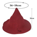 Maxbell Halloween Witch Hat Modern Knitting Cap Party Outfit Accessories Red