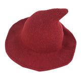 Maxbell Halloween Witch Hat Modern Knitting Cap Party Outfit Accessories Red