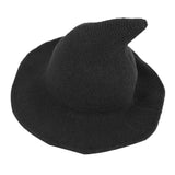 Maxbell Halloween Witch Hat Modern Knitting Cap Party Outfit Accessories Black