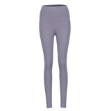 Maxbell Womens Seamless Yoga Pants High Waist Push Up Leggings Light Purple M