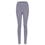 Maxbell Womens Seamless Yoga Pants High Waist Push Up Leggings Light Purple M