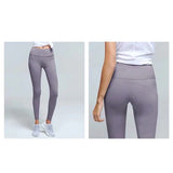 Maxbell Womens Seamless Yoga Pants High Waist Push Up Leggings Light Purple XS