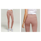 Maxbell Womens Seamless Yoga Pants High Waist Push Up Leggings Light Pink M