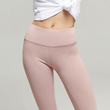 Maxbell Womens Seamless Yoga Pants High Waist Push Up Leggings Light Pink M