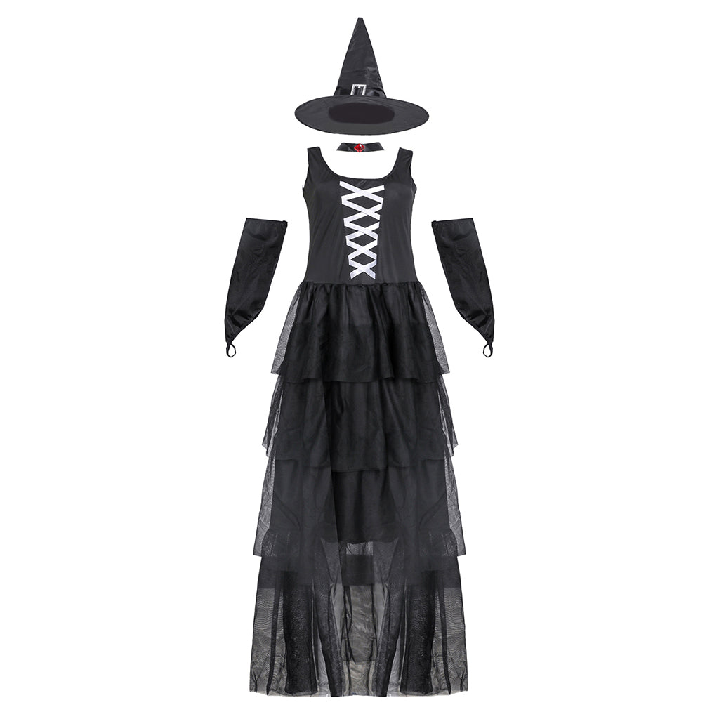Maxbell Adult Ladies Womens Witch Fancy Dress Costume Halloween Party Cosplay XL
