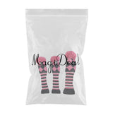 Maxbell 3pcs Golf Knitted Club Head Covers Driver, Fairway Headcover Pink