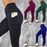 Maxbell Workout Leggings Gym Sportswear Yoga Pants Fitness Tights Trouser Red L