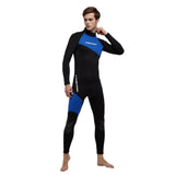 Maxbell 1.5mm Neopren Men Diving Wet Suit UV-Protect Adult Surfing Jumpsuit Blue 2XL