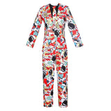 Maxbell Men's Adult Disco Costume 1980s Disco Singer Clothing for Halloween Party XL