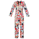 Maxbell Men's Adult Disco Costume 1980s Disco Singer Clothing for Halloween Party XL