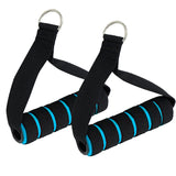 Maxbell Resistance Bands Handle with Strong Nylon Strap black and blue