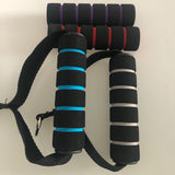 Maxbell Resistance Bands Handle with Strong Nylon Strap black and blue