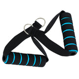 Maxbell Resistance Bands Handle with Strong Nylon Strap black and blue