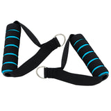 Maxbell Resistance Bands Handle with Strong Nylon Strap black and blue