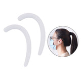 Maxbell 5 Pairs Silicone Anti-Slip Mask Ear Grips Ear Hook Soft Mask Ear Protector White