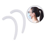 Maxbell 5 Pairs Silicone Anti-Slip Mask Ear Grips Ear Hook Soft Mask Ear Protector White