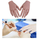 Maxbell Practice Nail Art Training Model Hand Jewelry Ring Display Hands Wheat Skin