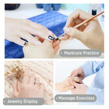 Maxbell Practice Nail Art Training Model Hand Jewelry Ring Display Hands Wheat Skin