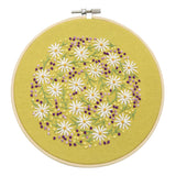 Maxbell Embroidery Hoop Kids Adult Cross Stitch Threads Kits - Flower Leaves Style 5