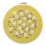 Maxbell Embroidery Hoop Kids Adult Cross Stitch Threads Kits - Flower Leaves Style 5