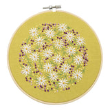 Maxbell Embroidery Hoop Kids Adult Cross Stitch Threads Kits - Flower Leaves Style 5