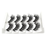 Maxbell Soft Comfortable 5 Pairs 3D Mink Hair False Eyelashes Natural Set 3D-18 - Aladdin Shoppers