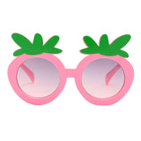 Maxbell Kids Sunglasses Cute Strawberry Sunglasses Flower Shaped Light Pink