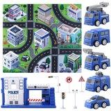 Maxbell Car Track Rug Play Mat For Kids Toddlers Carpet Road Toy Police Car