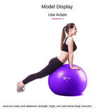 Maxbell Yoga Ball w/Pump Anti Burst Exercise Balance Workout Stability 65CM Purple