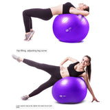 Maxbell Yoga Ball w/Pump Anti Burst Exercise Balance Workout Stability 65CM Purple