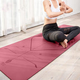 Maxbell Posture Line Designed Yoga Mat for Fitness Yoga Pilates Pink