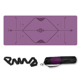 Maxbell Posture Line Designed Yoga Mat for Fitness Yoga Pilates Purple