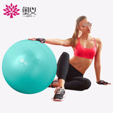 Maxbell Yoga Ball Fitness Ball Slimming Explosion-Proof Balance Ball Water Blue 75cm