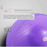 Maxbell Yoga Ball Fitness Ball Slimming Explosion-Proof Balance Ball Purple 55cm