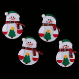 Maxbell 4pcs Christmas Tableware Cutlery Bag Silverware Holder Table Decor Snowman 1