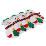 Maxbell 4pcs Christmas Tableware Cutlery Bag Silverware Holder Table Decor Snowman 1