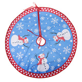 Maxbell Christmas Tree Skirt Fabric Plush Snowman Mat for Christmas Tree Decor 77cm