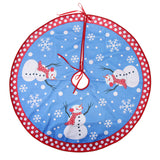 Maxbell Christmas Tree Skirt Fabric Plush Snowman Mat for Christmas Tree Decor 77cm