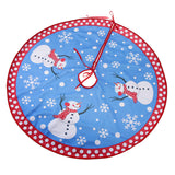 Maxbell Christmas Tree Skirt Fabric Plush Snowman Mat for Christmas Tree Decor 77cm