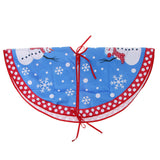 Maxbell Christmas Tree Skirt Fabric Plush Snowman Mat for Christmas Tree Decor 77cm