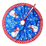 Maxbell Christmas Tree Skirt Fabric Plush Snowman Mat for Christmas Tree Decor 77cm