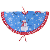 Maxbell Christmas Tree Skirt Fabric Plush Snowman Mat for Christmas Tree Decor 77cm